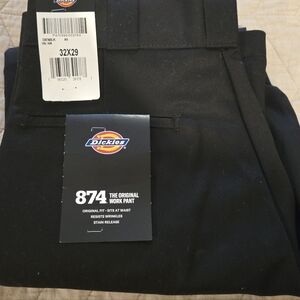 Dickies 874 Black Original Work Pants.  Mens Size 32x29